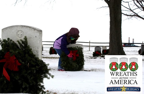 wreaths across american child at fort ontario